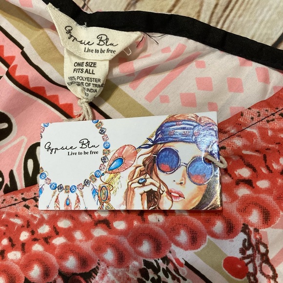 NWT gypsy blu multiple colors,printed maxi kaftan one size fits all - Picture 12 of 14